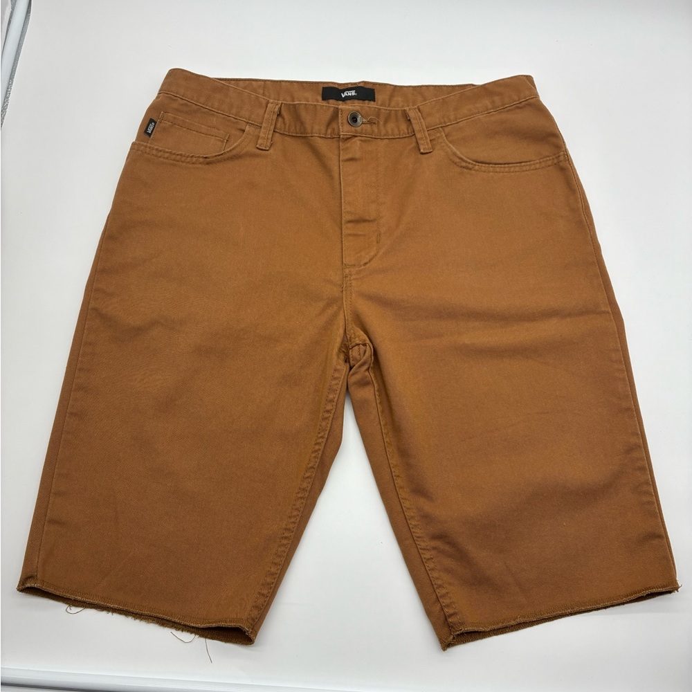 Vans Men's Tan/Brown Straight-Fit Jean Shorts